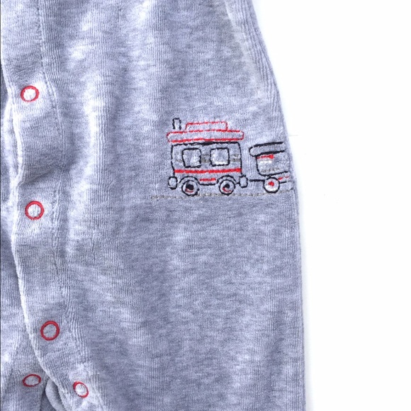 Little me footed train pajamas - Picture 3 of 5
