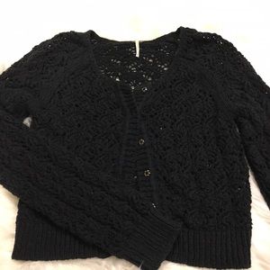 Free People Chain of Love crochet cardigan