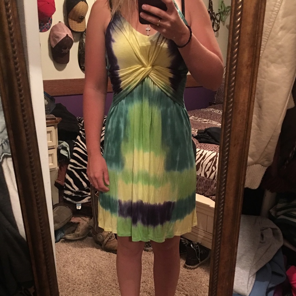 Tie-dye summer dress