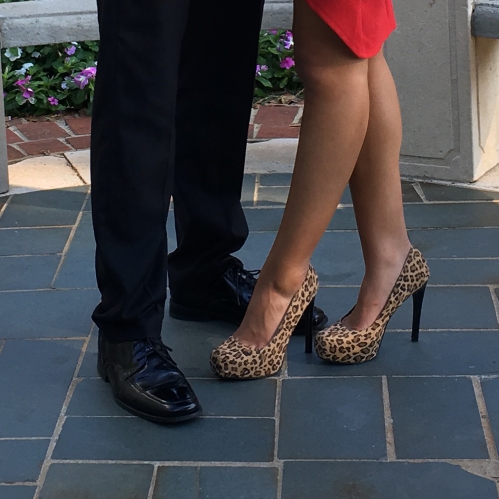 Leopard print heels  KARDASHION KOLLECTION