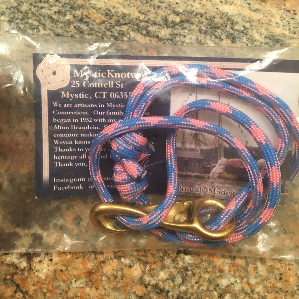 Blue and Pink Mystic Knotwork Rope Bracelet