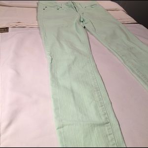 GAP pastel mint skinny jeans