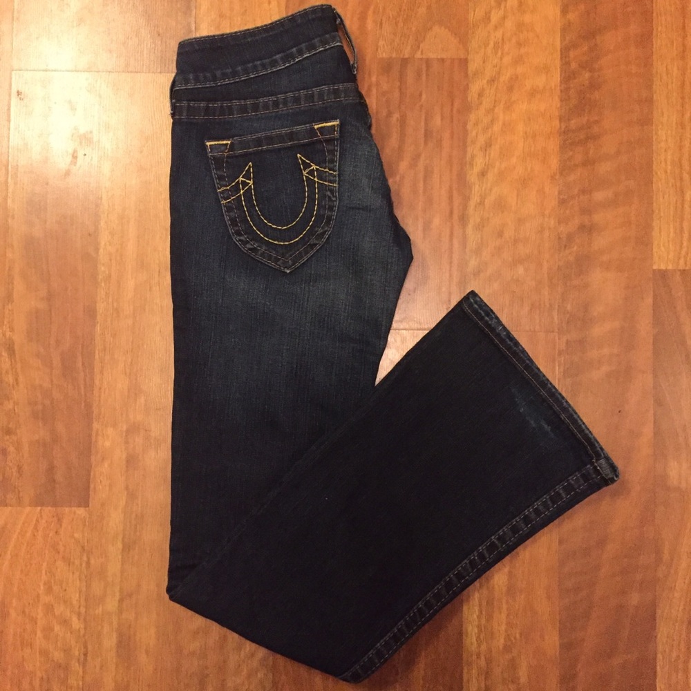 True Religion Low Rise Flare Denim