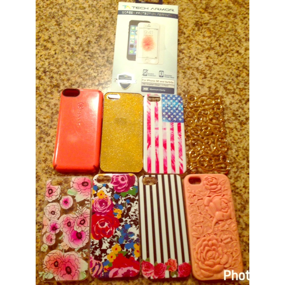 iphone 5 cases and 2 screen protectors