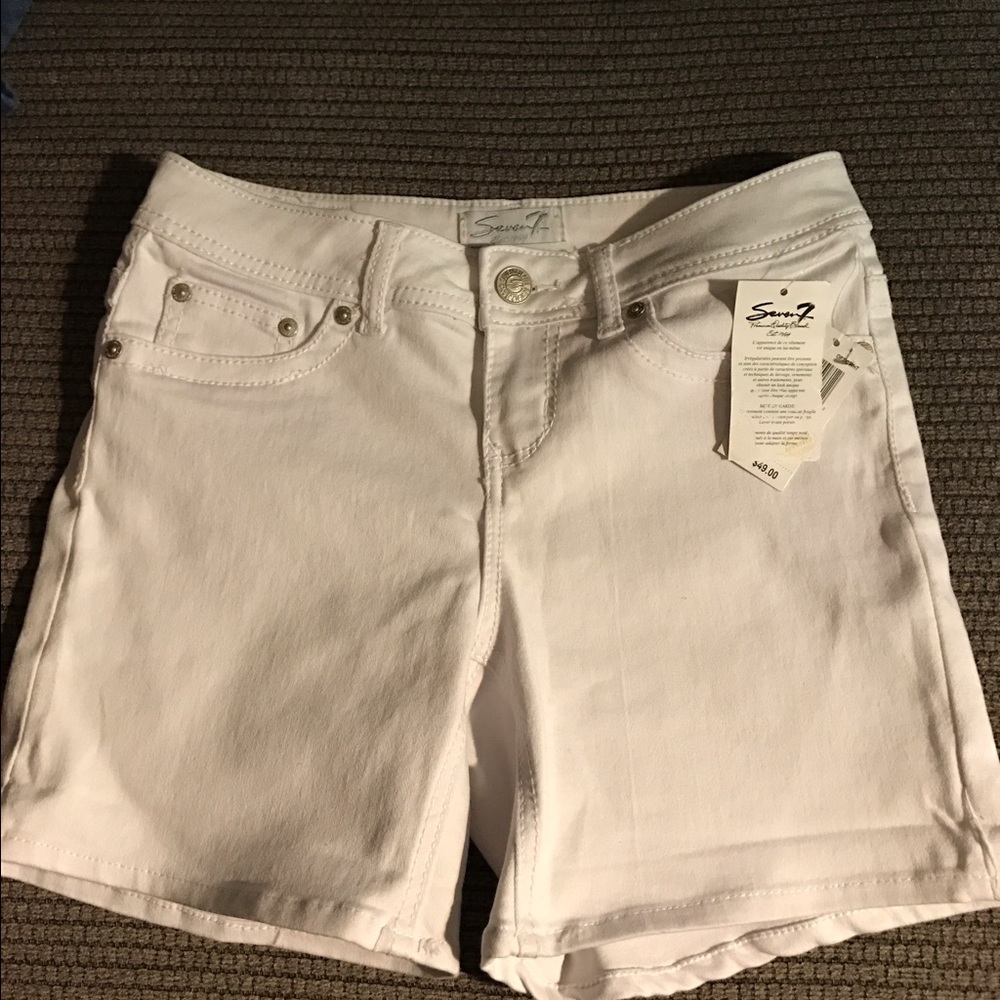 Seven White Denim Shorts size 4