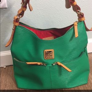 Dooney and Bourke coated Cotten canvas hobo