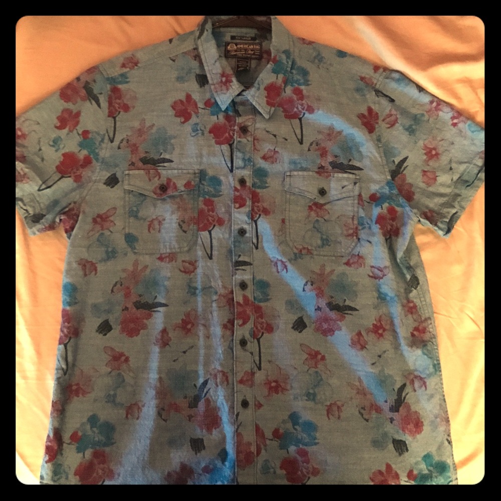 Men's XXL American rag short sleeve button down.