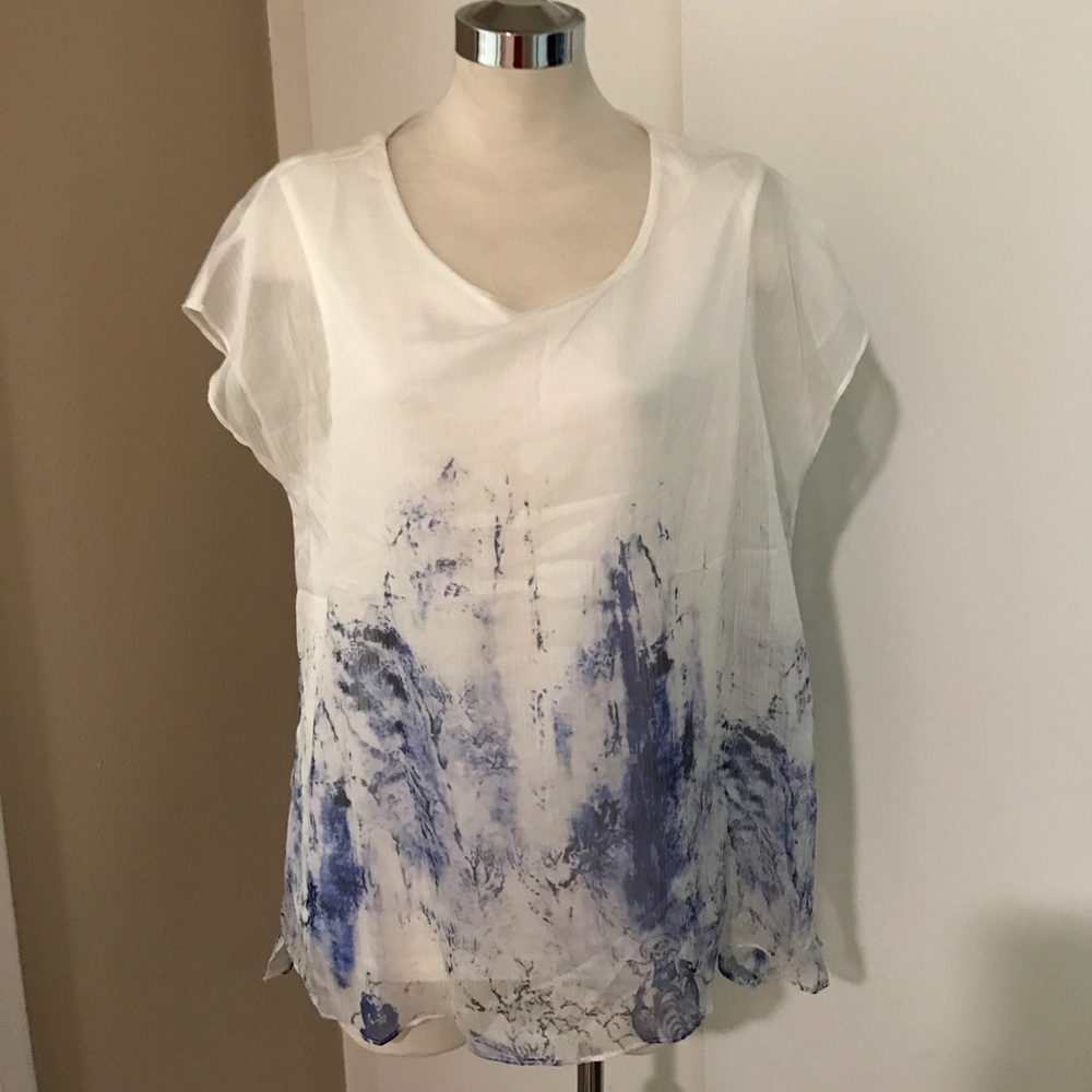 Chiffon sleeve less top