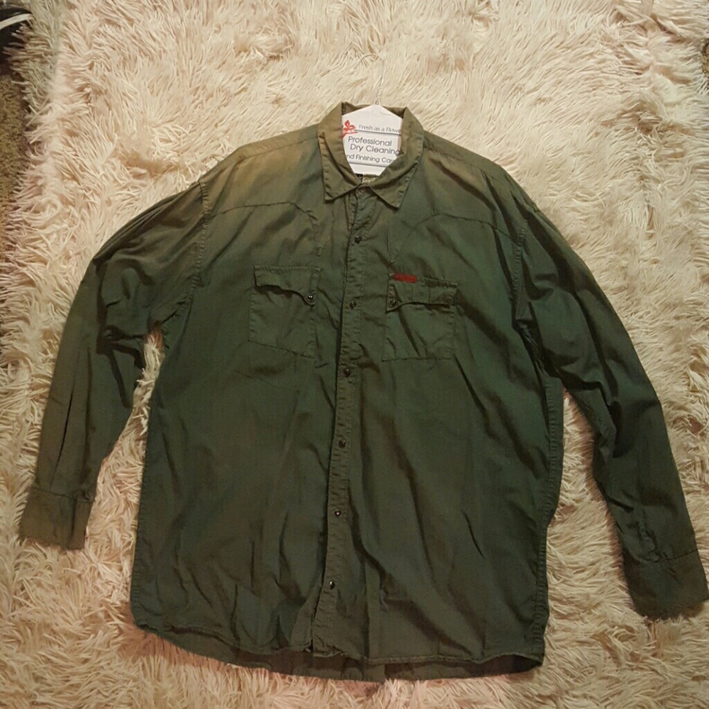Verte Vallee vintage snap button shirt