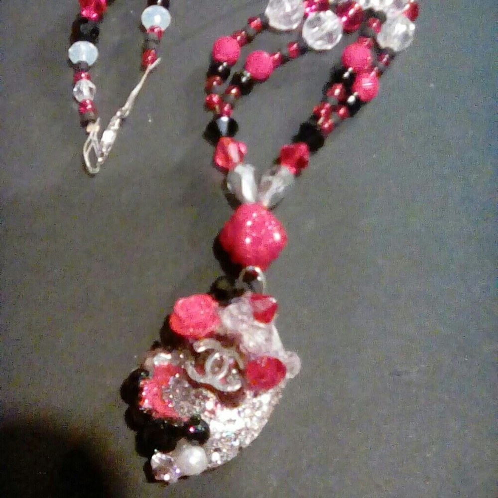 CC designer logo locket necklace! Price reduced t!