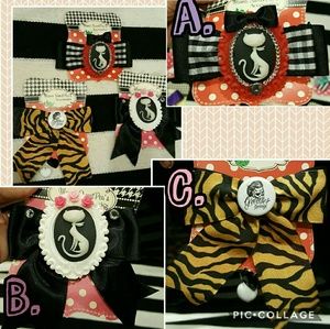 Pinup Handmade Bettie Bows Hair clips Rockabilly
