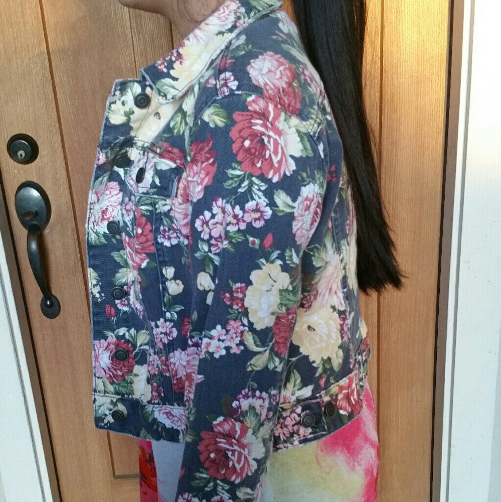 Flower Jean Jacket - Picture 2 of 3