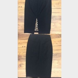 Express black pencil skirt