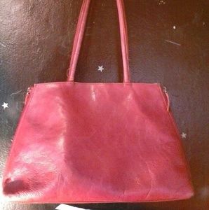 Wilson's leather pink handbag