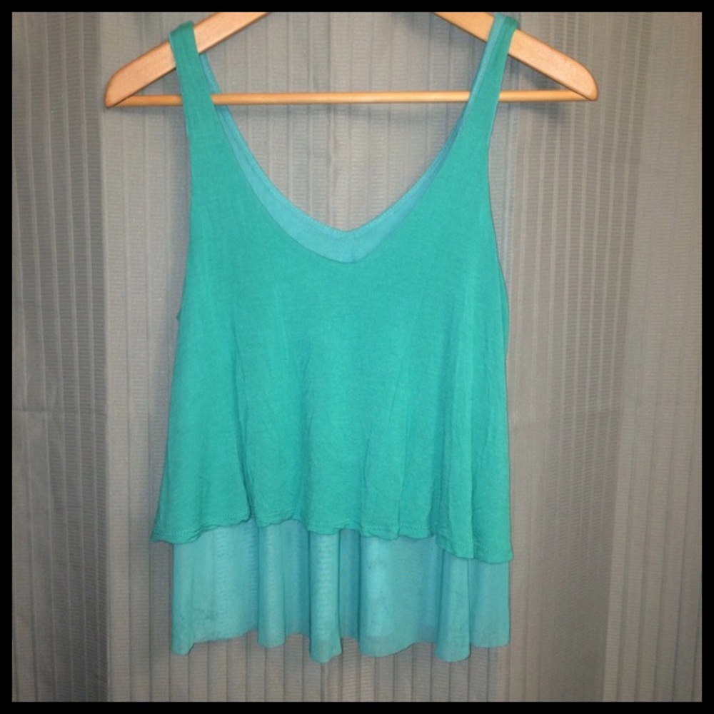 Turquoise Semi-Crop