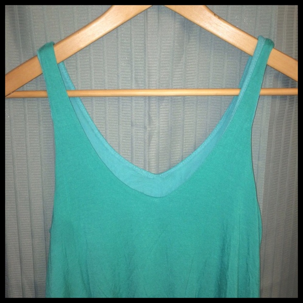 Turquoise Semi-Crop - Picture 2 of 4