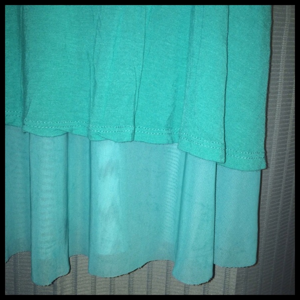 Turquoise Semi-Crop - Picture 3 of 4