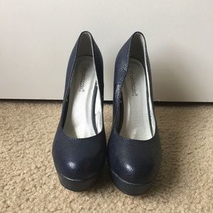 Shoedazzle Blue Pump Heels