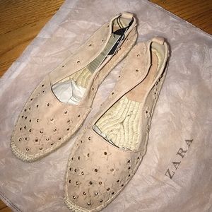 ZARA leather espadrilles with stars⭐️️