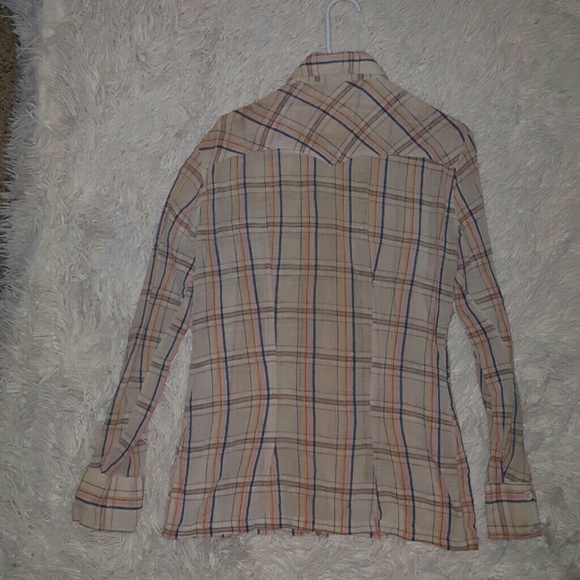 Chess king vintage plaid button up - Picture 3 of 4