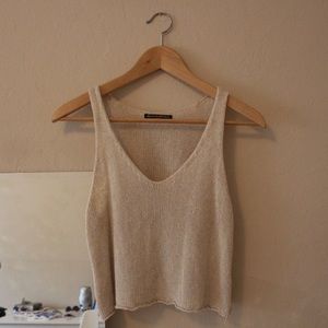 Brandy Melville knit cropped tank