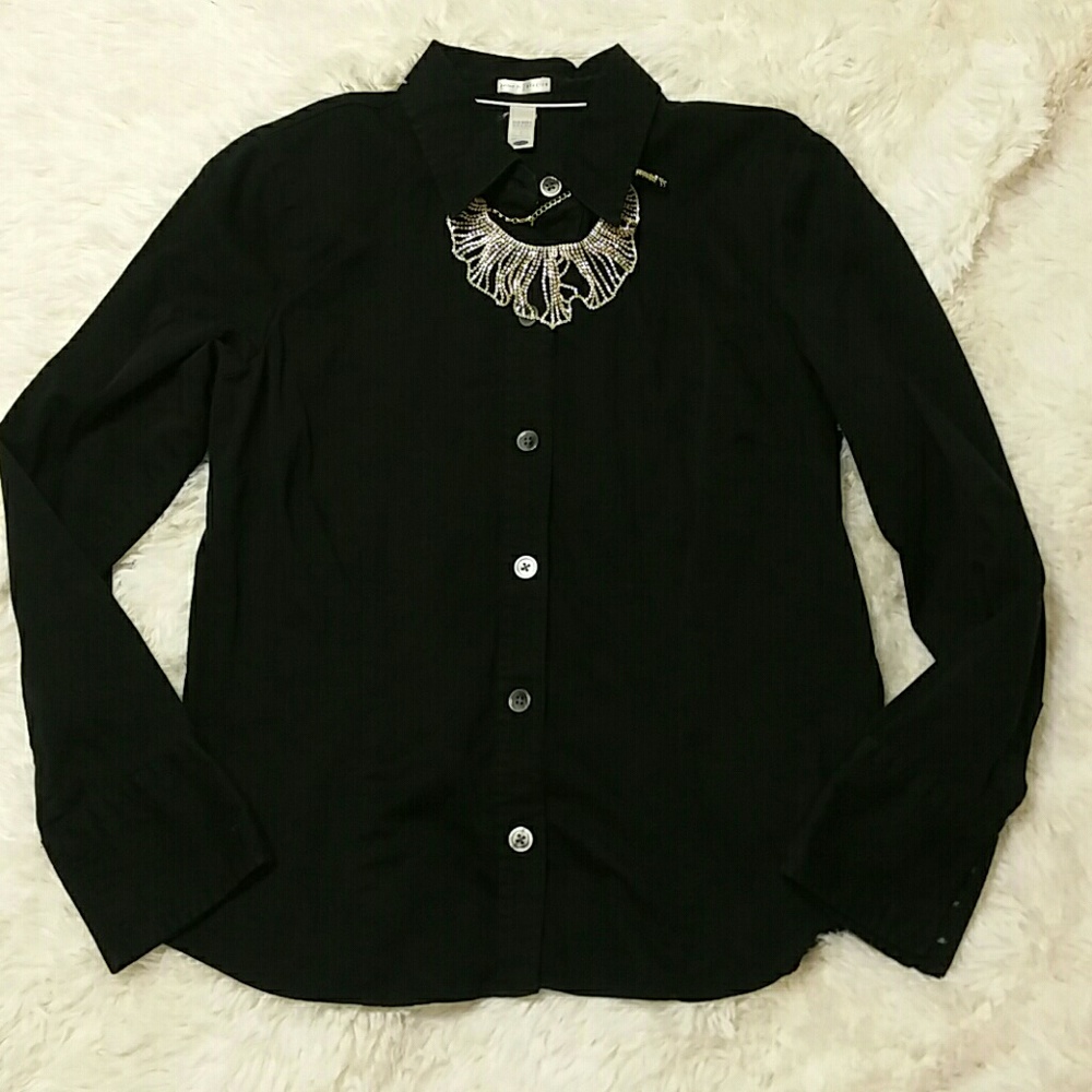 Old Navy perfect fit stretch black shirt