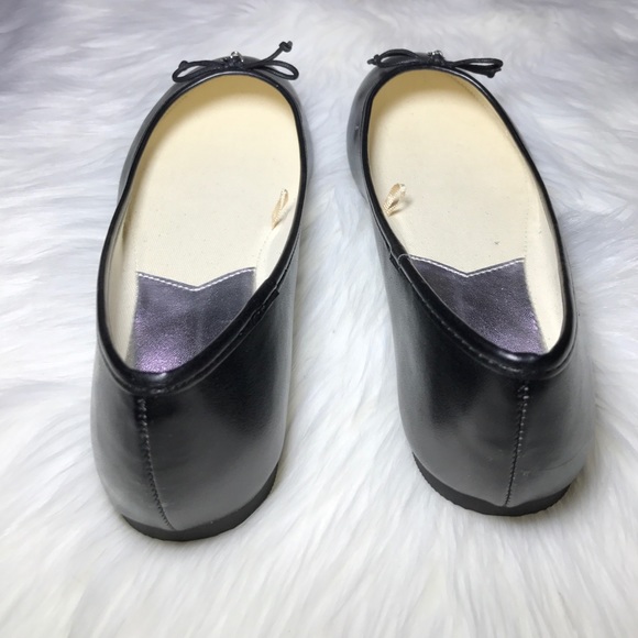 Vegan Leather Casual Ballet Wide Fit Flats - Picture 4 of 5