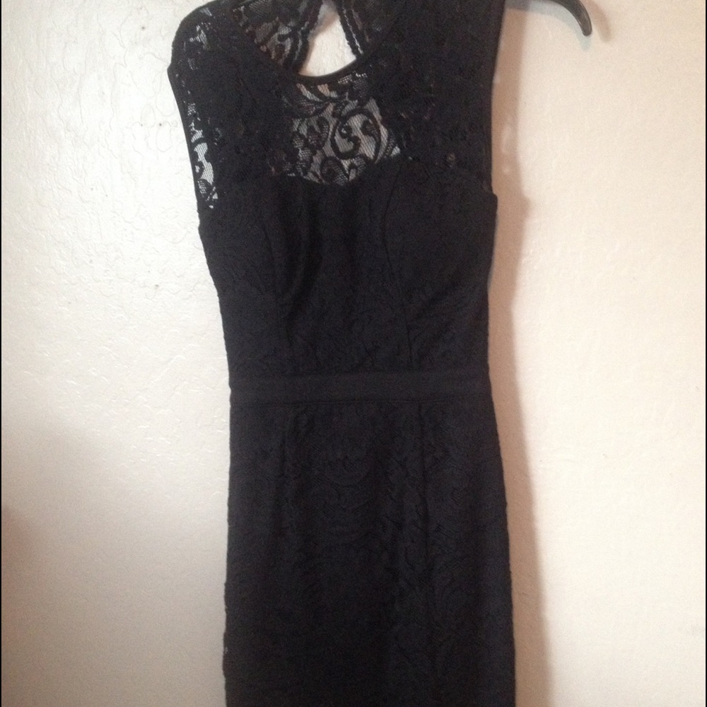 Black lace dress