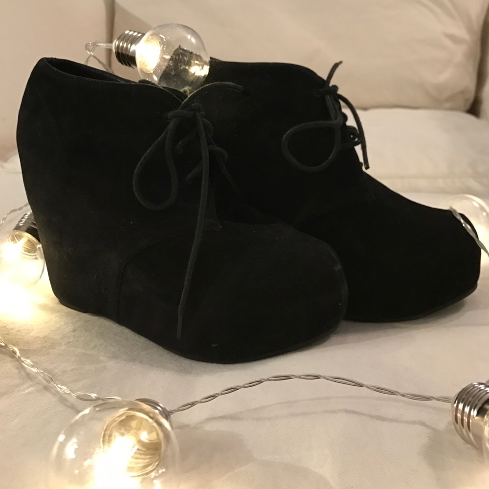 Black Velvet Heels