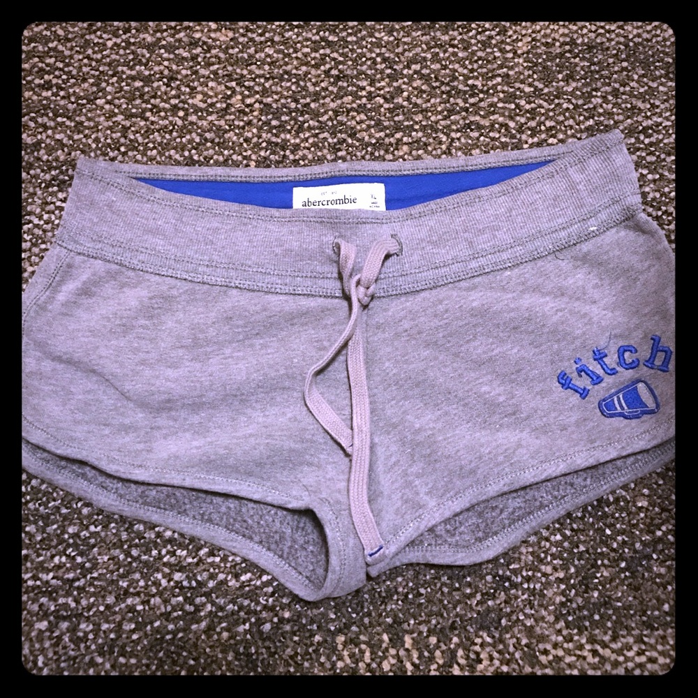 Abercrombie kids grey/blue sweatshorts