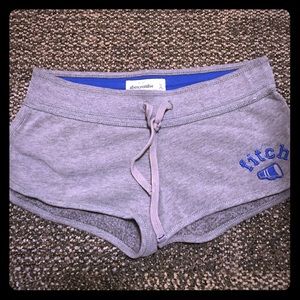 Abercrombie kids grey/blue sweatshorts
