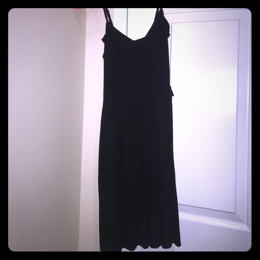 Black spaghetti strap dress