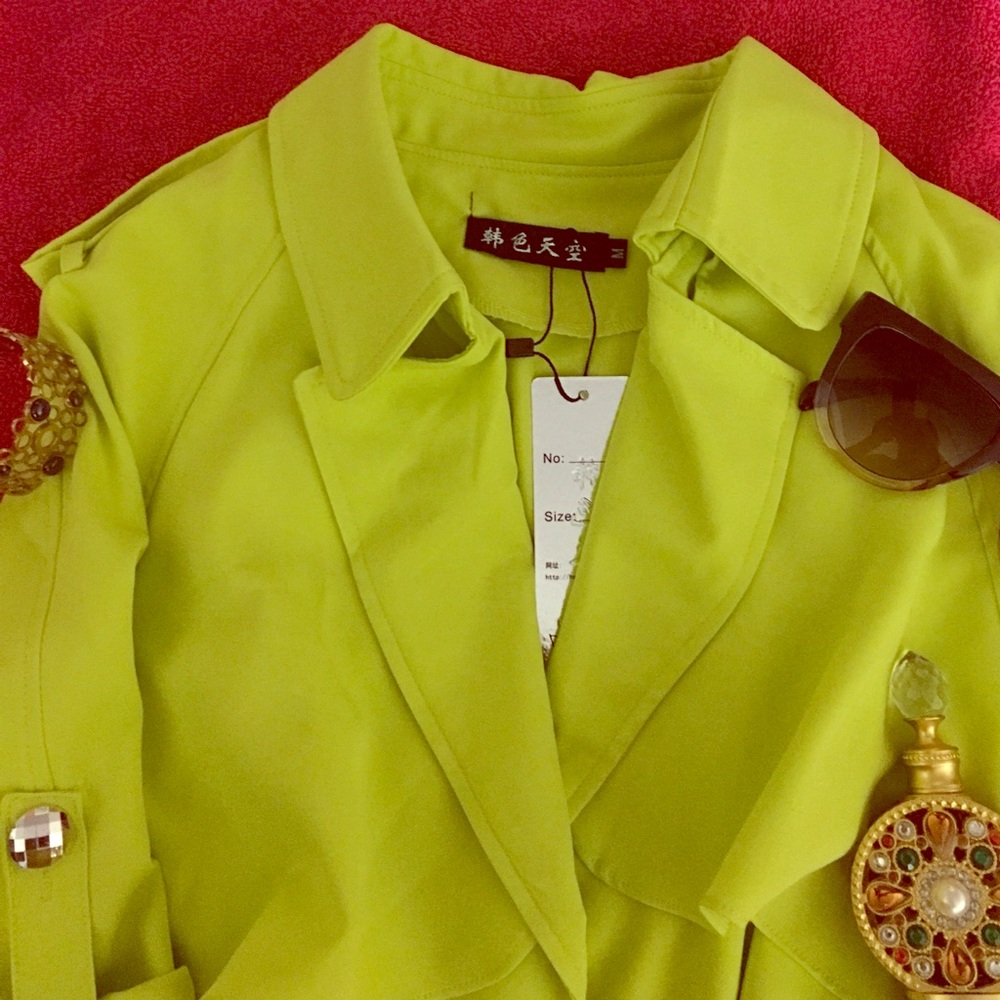 Green jacket with silver button - Picture 3 of 4
