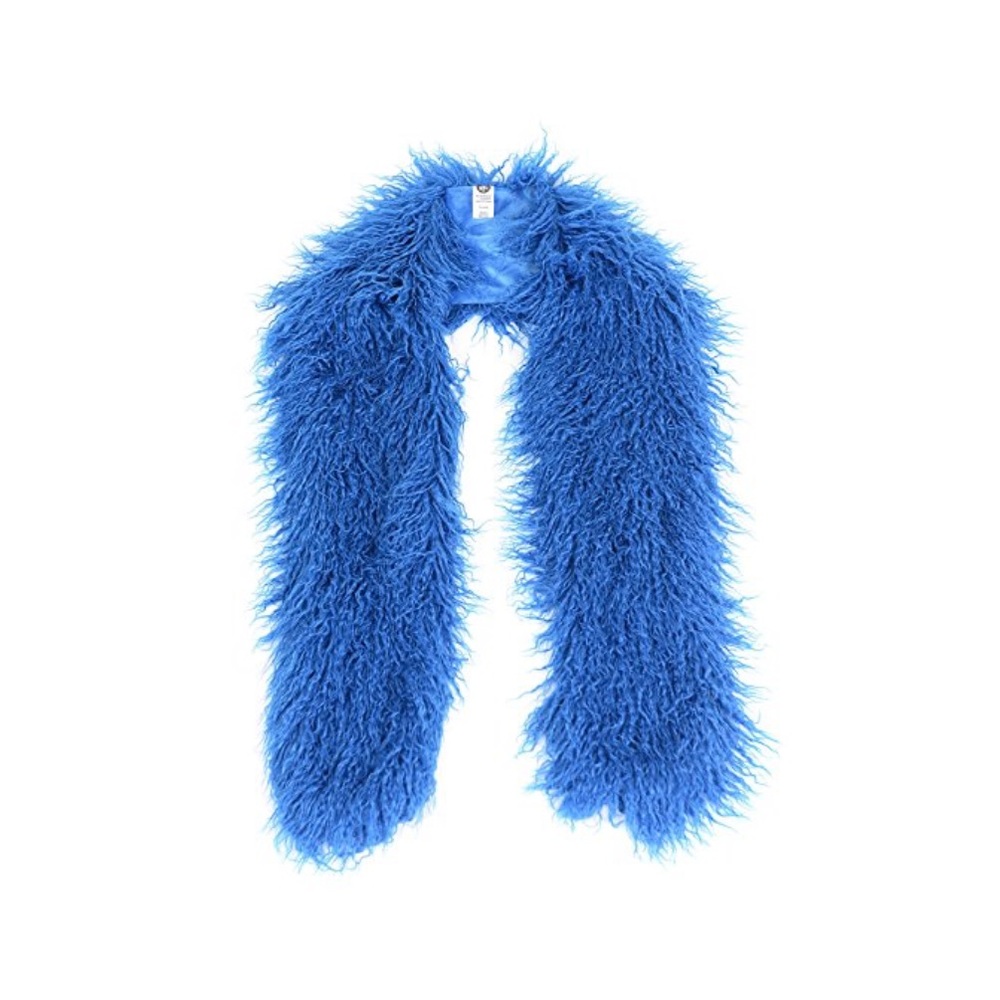 Royal Blue Mongolian faux fur scarf❤