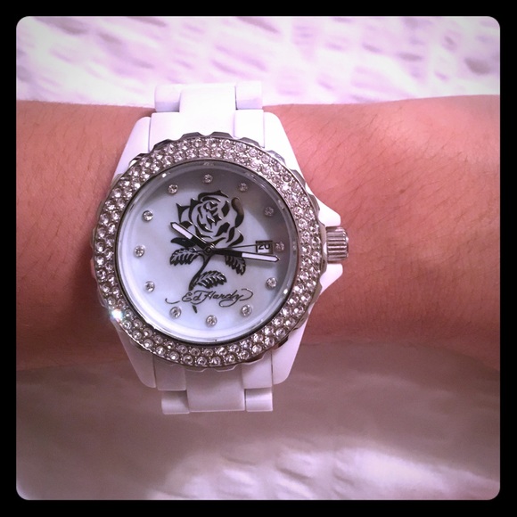 Ed Hardy Accessories - Beautiful White Ed Hardy Watch 💕✨