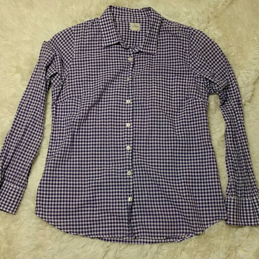Jcrew Gingham Classic Button Down Shirt