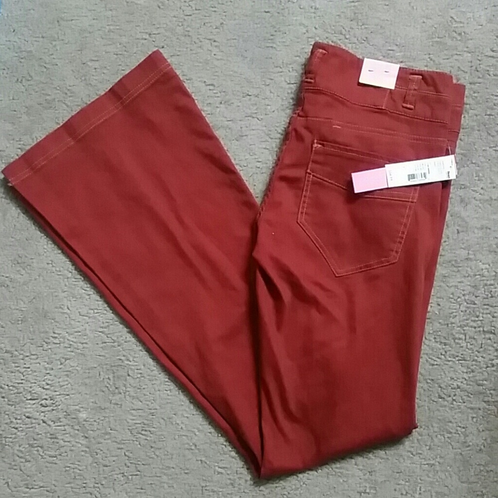 NWT tinseltown Juniors twill flare pants