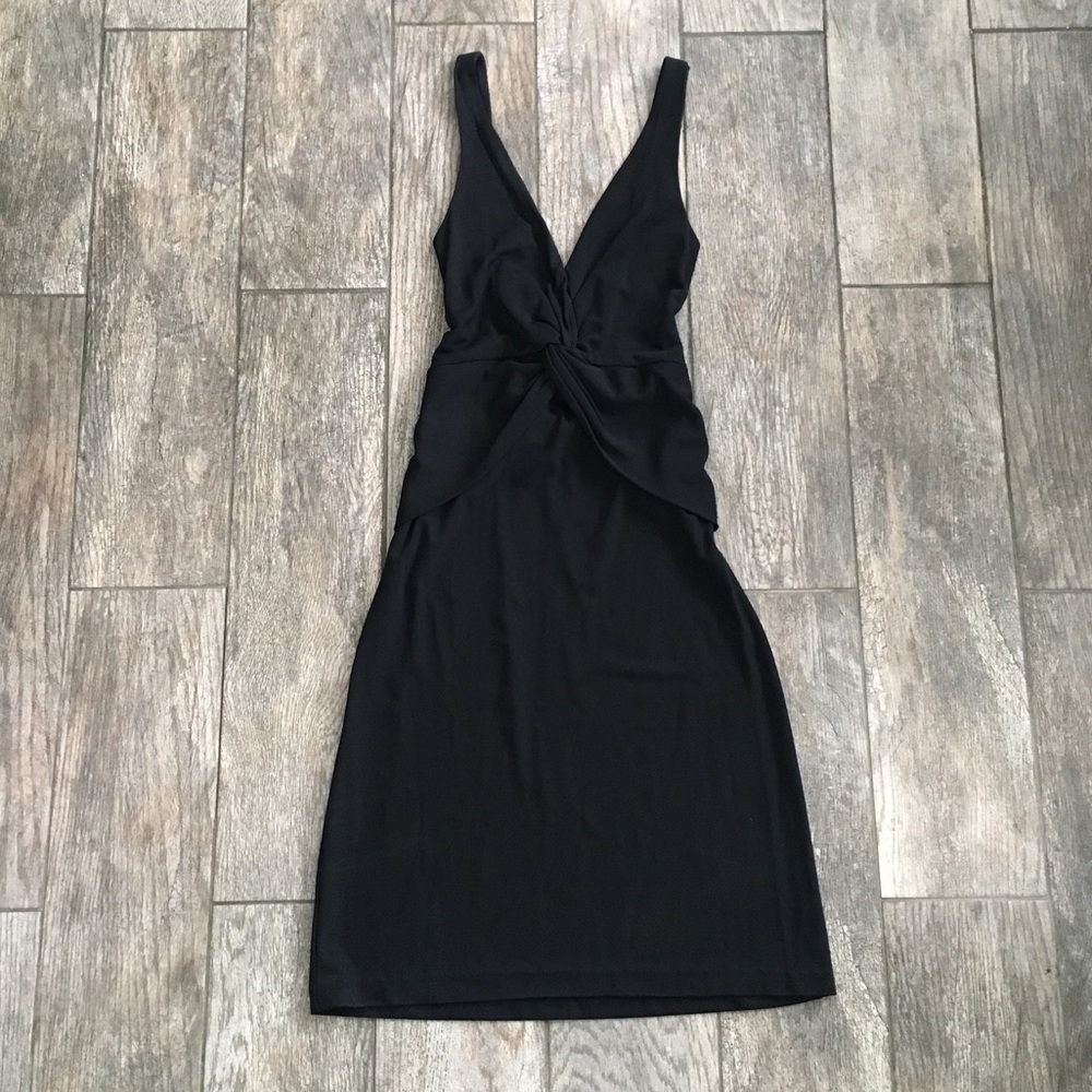 Sexy Black criss cross back dress