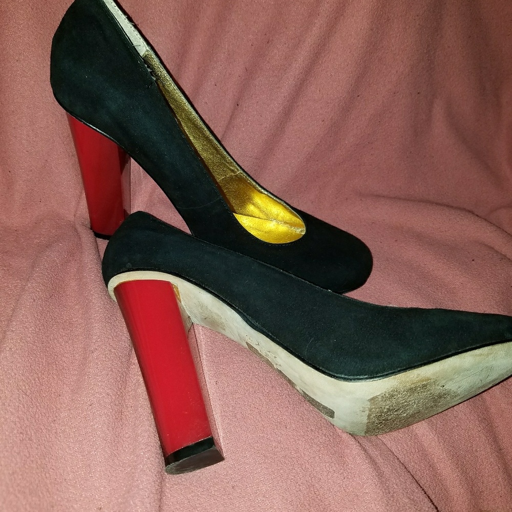 Dolce Vita Black Suede Heels