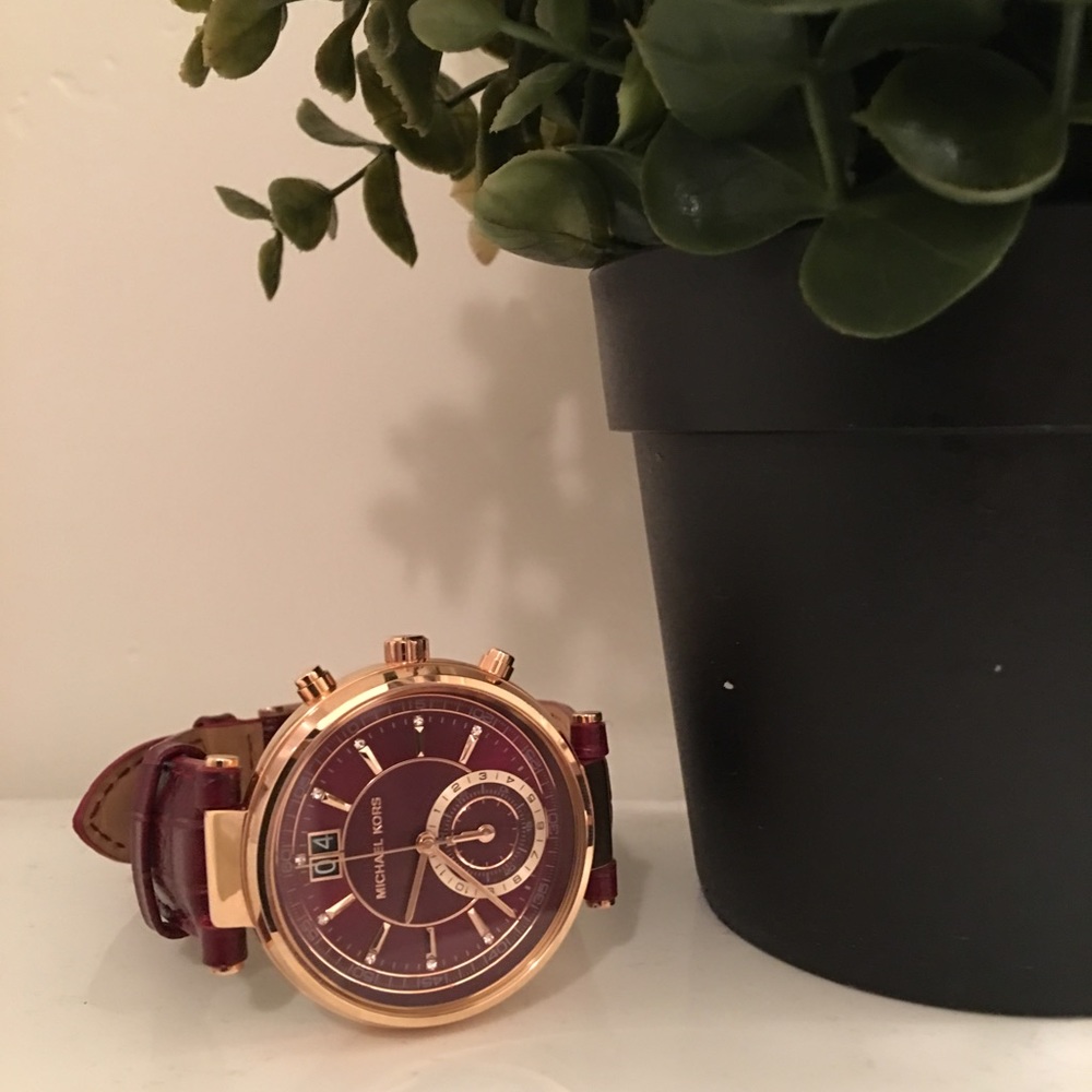Michael Kors Rich Burgundy Watch