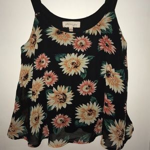Delicate floral tank top from Philosophy!
