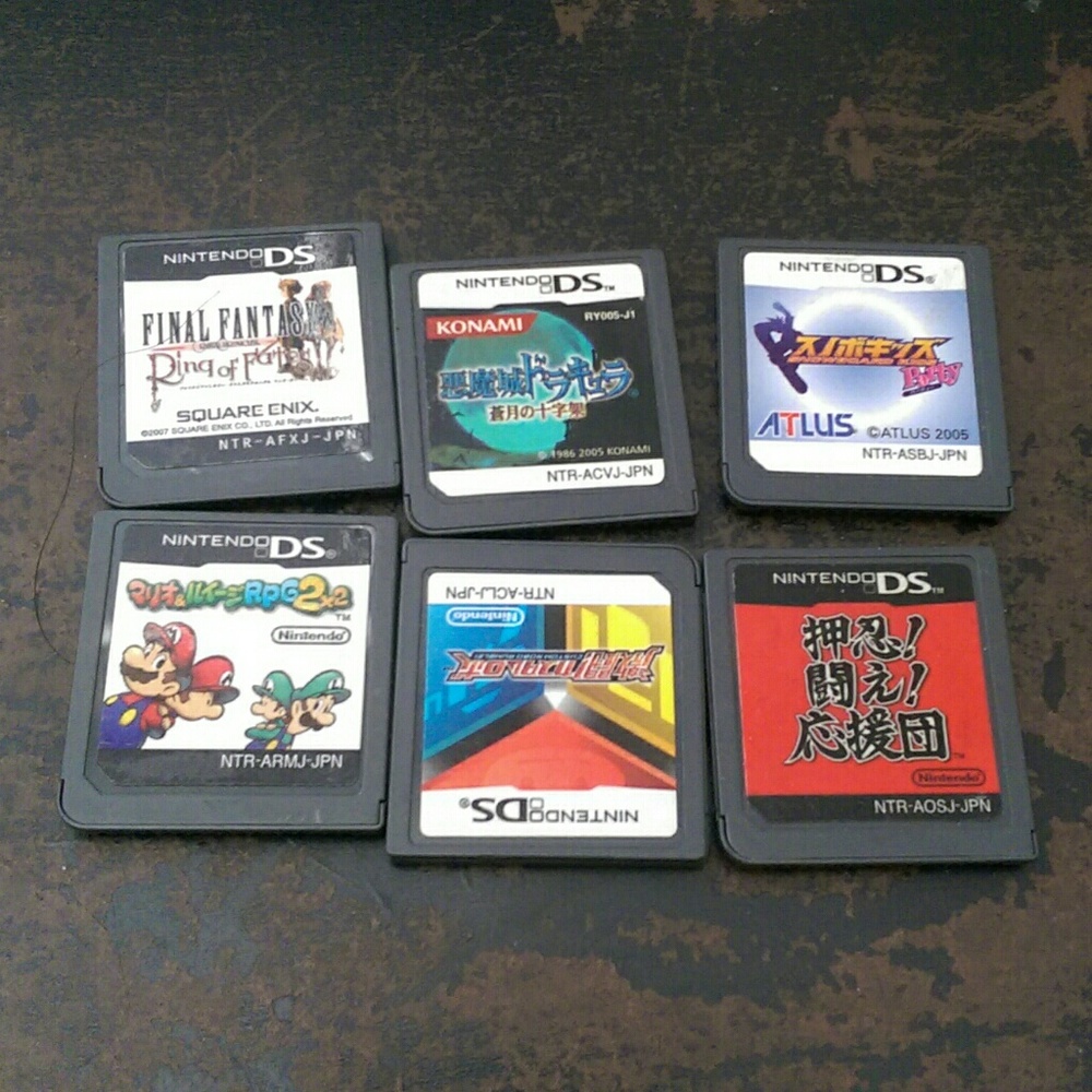 6 Nintendo DS games (Japanese)