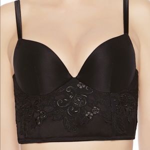 NNW Perla silk satin embroidered bra