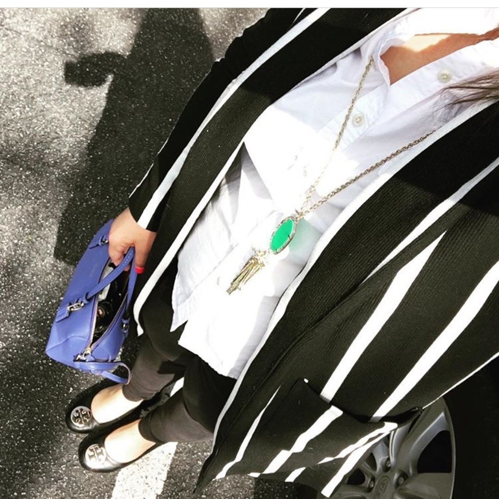 Striped Blazer Cardigan