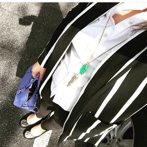 Striped Blazer Cardigan