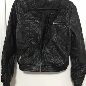 Quilted Bomber Jacket