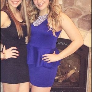 Royal blue peplum prom/homecoming