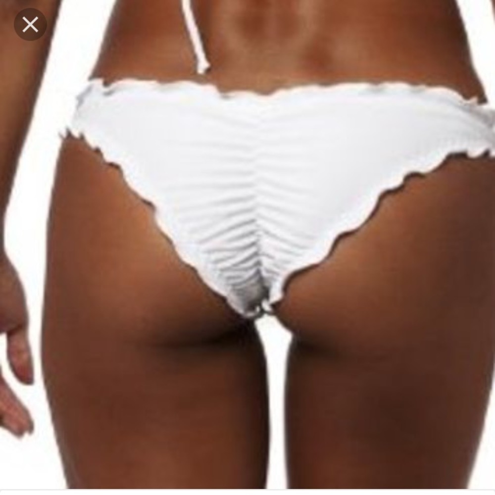 Victoria's Secret White Ruffle Cheeky - NWT