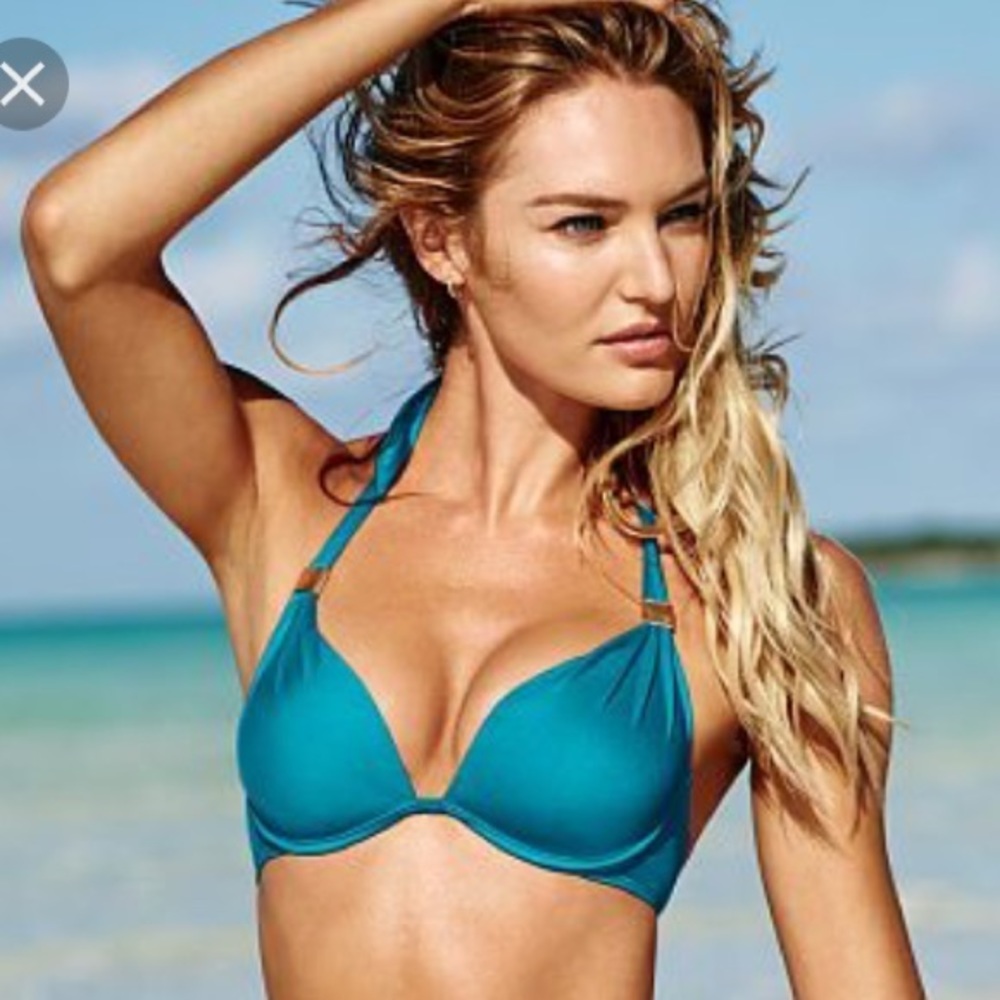 Victoria's Secret Teal Blue Hottie Halter