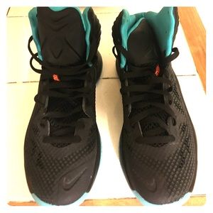 Black and blue Nike zooms